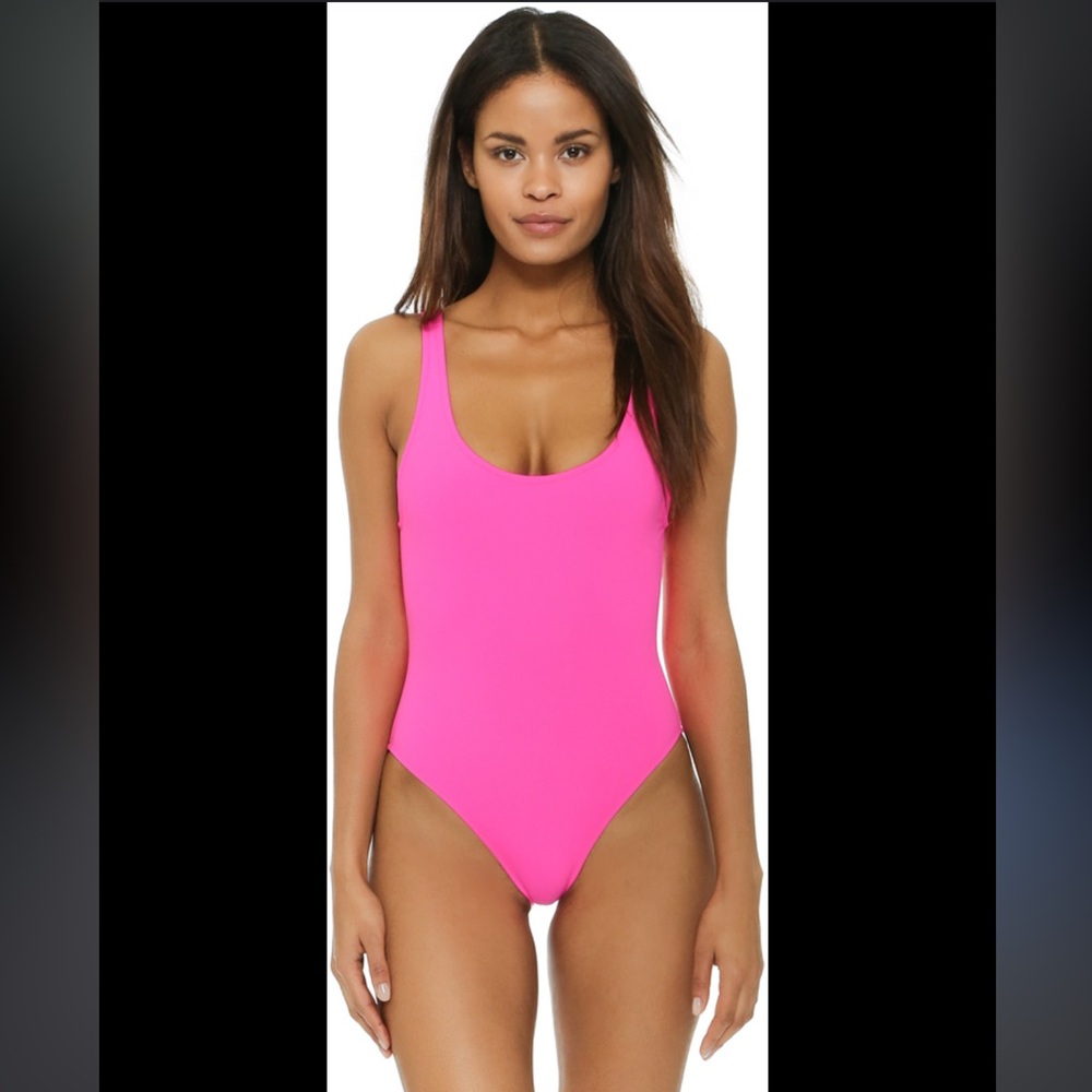 Hot Pink Barbie One Piece Bathing Suit - Picture 4 of 6